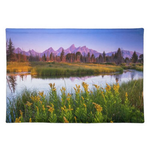 Flowers  Grand Teton National Park Wyoming Cloth Placemat