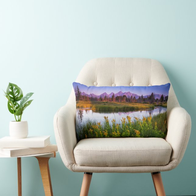 Flowers | Grand Teton National Park, Wyoming Lumbar Pillow (Chair)