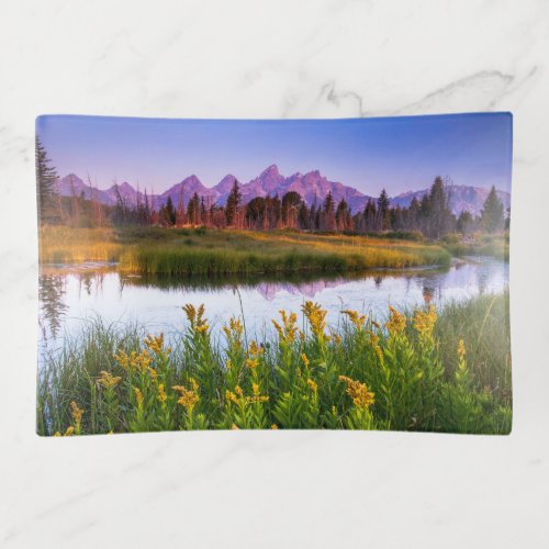 Flowers  Grand Teton National Park Wyoming Trinket Tray