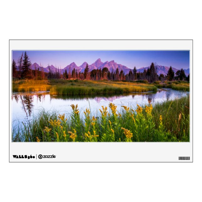 Flowers | Grand Teton National Park, Wyoming Wall Decal (Front)