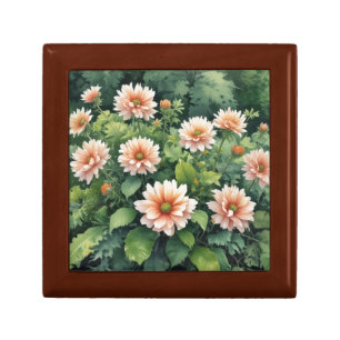 Flowers Greenery Elegant Watercolor Gift Box