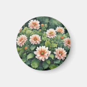 Flowers Greenery Elegant Watercolor Magnet