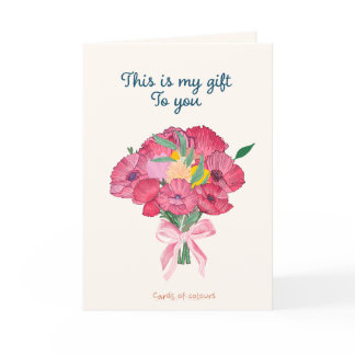 Flowers greeting card