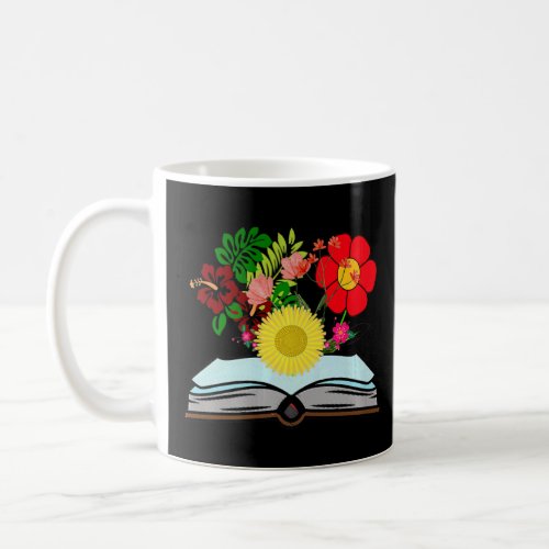 Flowers Growing From Book Plant Knowledge Life Gro Coffee Mug