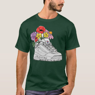 flowers growing from dad sneaker T-Shirt