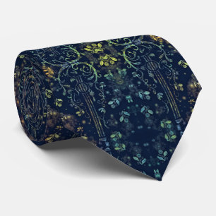 Flowers Guitar Art - Romantic Neck Tie