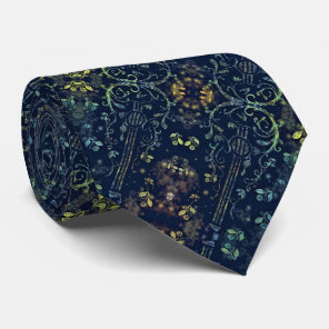 Flowers Guitar Neck Tie