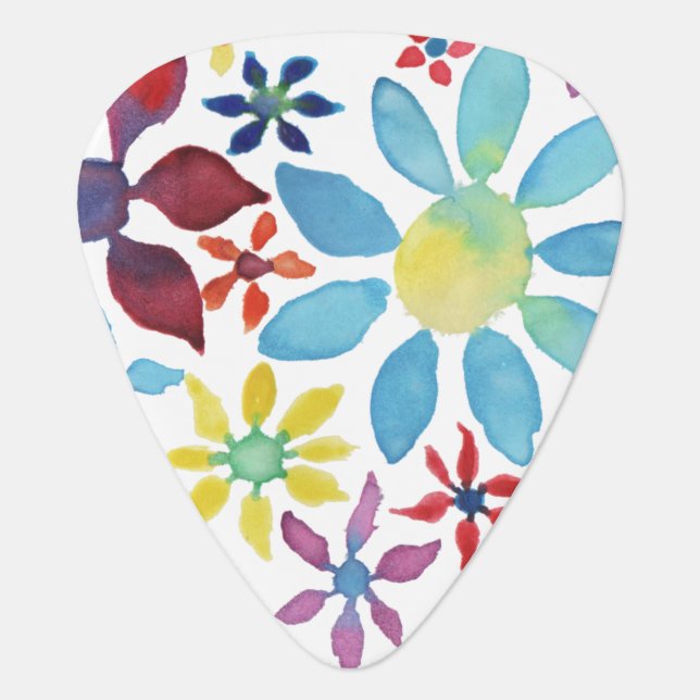Flowers Guitar Pick (Front)
