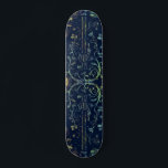 Flowers Guitar Skateboard<br><div class="desc">Flowers Guitar Skateboards - MIGNED Art Painting</div>