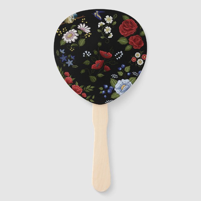 Flowers Hand Fan (Front)