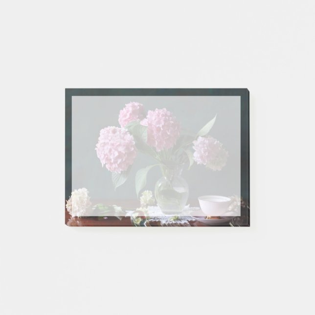 Flowers | Hydrangeas in Vase Post-it Notes (Front)