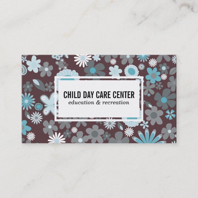 Flowers III | Illustrative Business Card (Front)