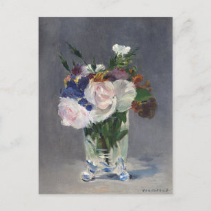 Flowers in a Crystal Vase Édouard Manet Postcard