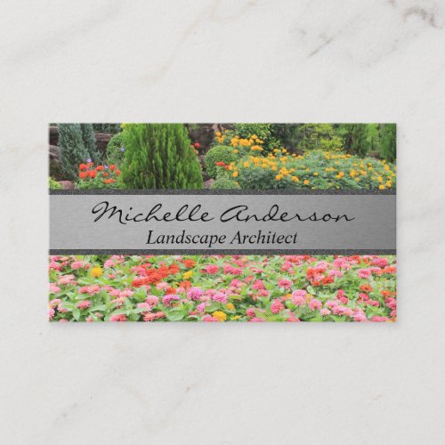 Flowers in a Garden Business Card