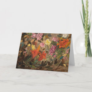 Flowers in a Garden Tadeusz Makowski Card