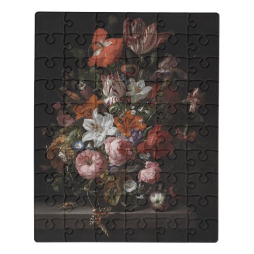 Flowers in a Glass Vase 1704 Jigsaw Puzzle