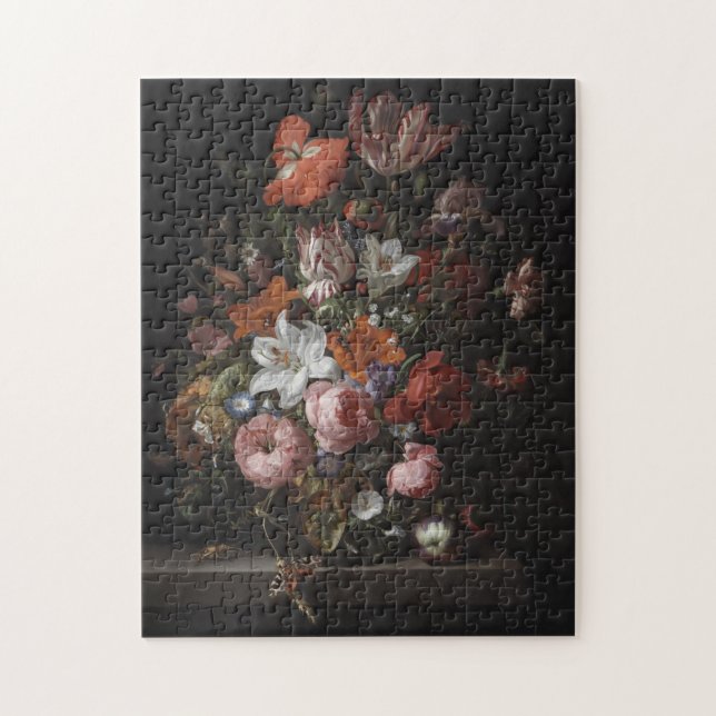 Flowers in a Glass Vase, 1704 Jigsaw Puzzle (Vertical)
