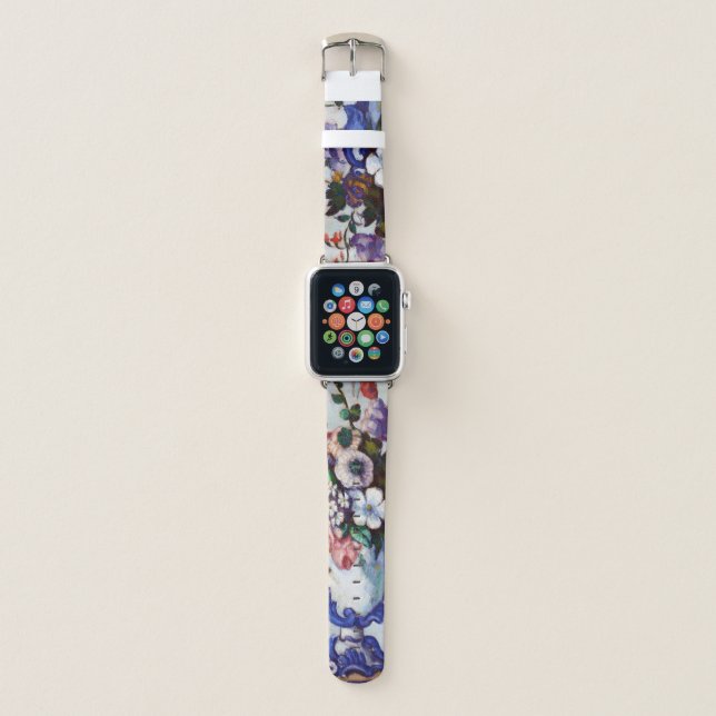 Flowers in a Rococo Vase, Paul Cezanne Apple Watch Band (Front)