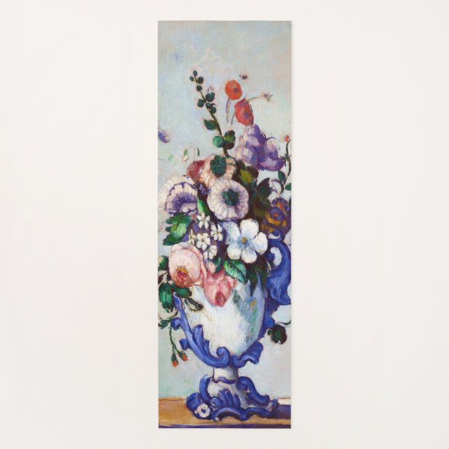 Flowers in a Rococo Vase, Paul Cezanne Yoga Mat (Front)