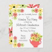 Flowers in a Teapot Invitation (Front/Back)