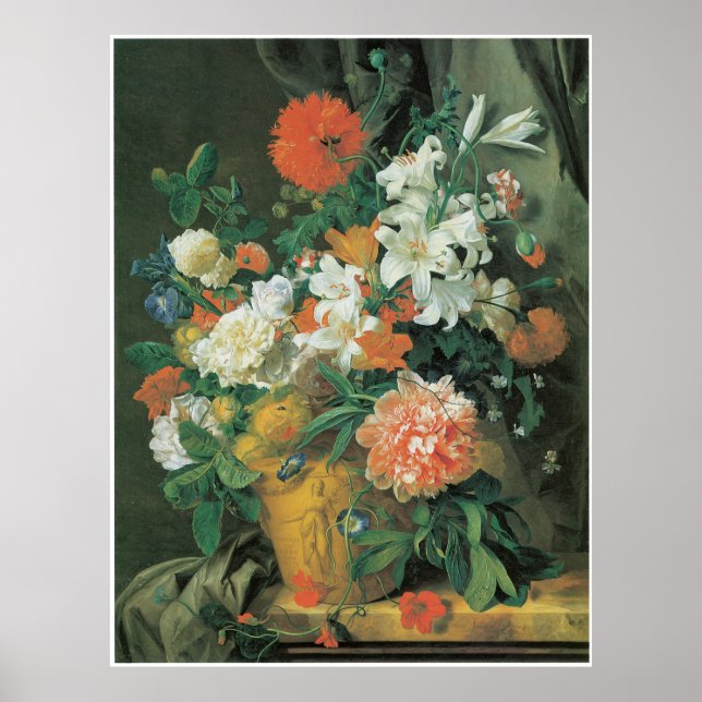 Flowers in A terra Cotta Vase 1720s Poster (Front)