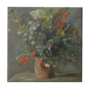 Flowers in a Vase, c.1866 Ceramic Tile