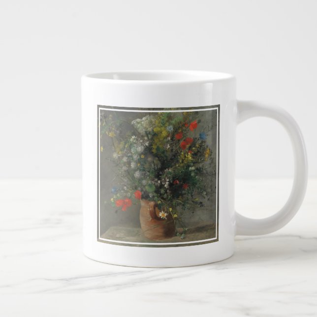 Flowers in a Vase, c.1866 Giant Coffee Mug (Right)