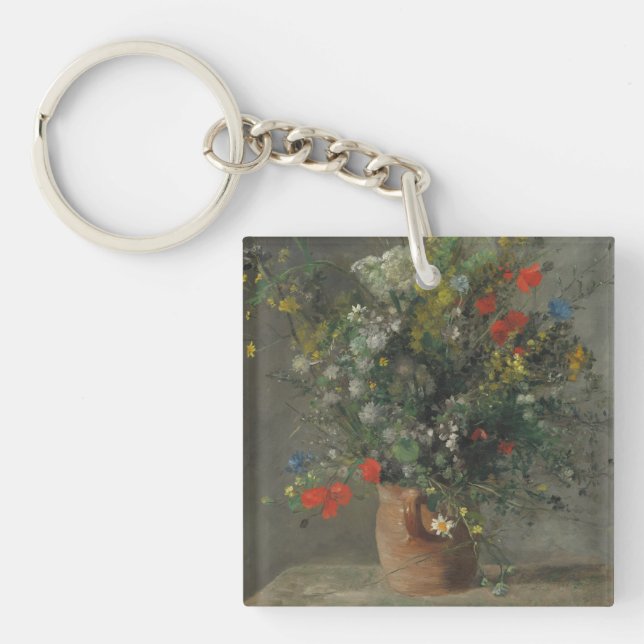 Flowers in a Vase, c.1866 Keychain (Front)