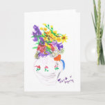 Flowers In A Vase Card at Zazzle