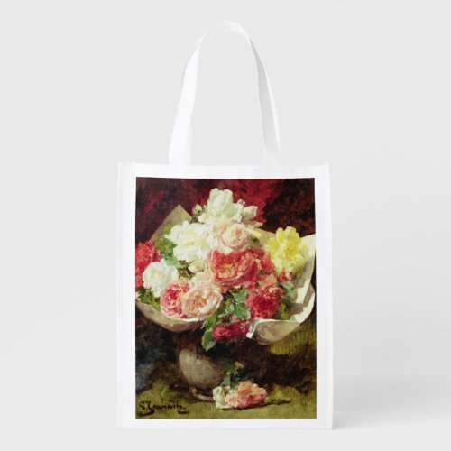 Flowers in a Vase Grocery Bag