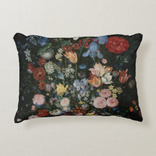 Flowers in a Vase - Jan Brueghel Accent Pillow