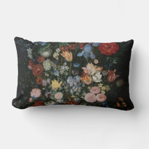 Flowers in a Vase - Jan Brueghel Lumbar Pillow