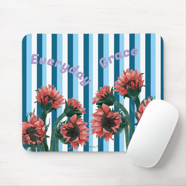 Flowers in a Vase Mouse Pad (With Mouse)