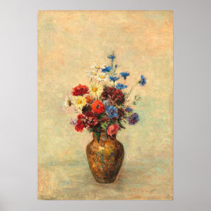 Flowers in a Vase - Odilon Redon Fine Art Poster