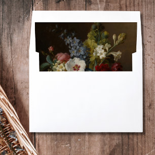 Flowers in a Vase on a Marble Ledge Envelope Liner