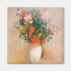 Flowers in a Vase Painting Odilon Redon Amazing Mo Magnet