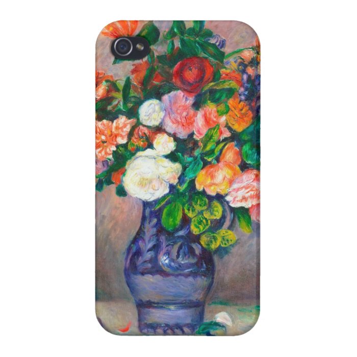 Flowers in a Vase Pierre Auguste Renoir painting iPhone 4/4S Cover