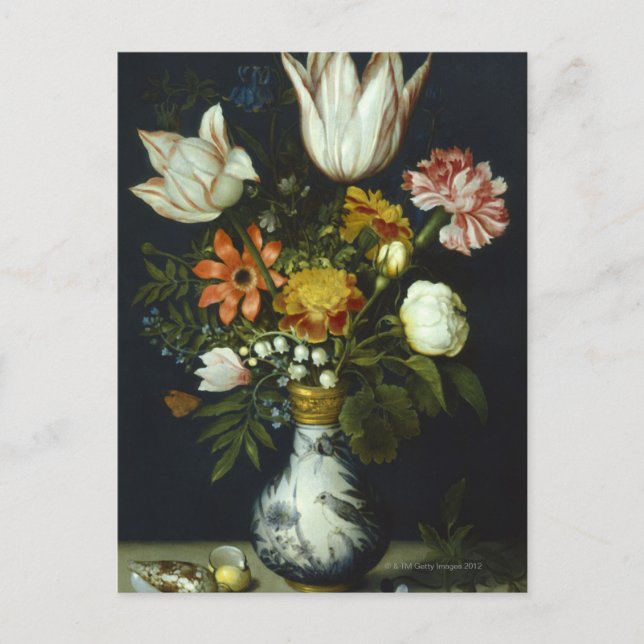 Flowers in a Vase Postcard (Front)