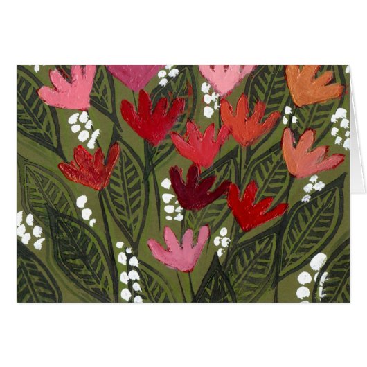 Flowers in an a dream field cards (Front Horizontal)