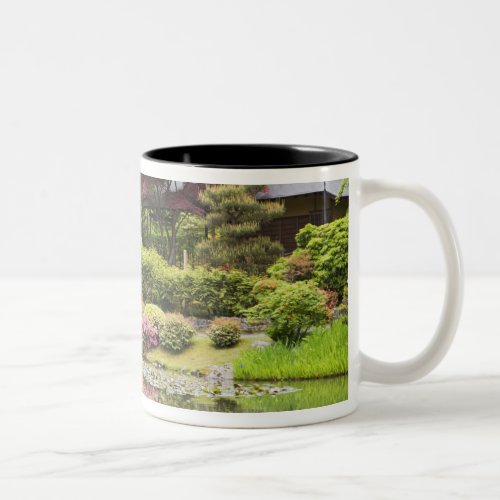 Flowers in bloom at Japanese Garden Two_Tone Coffee Mug