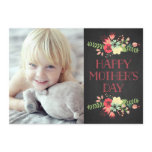 Flowers in Bloom | Chalkboard Mother's Day Card Flowers in Bloom | Chalkboard Mother's Day Card
