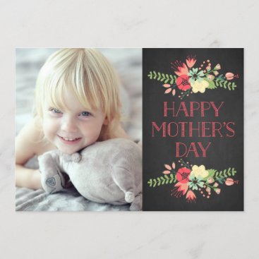 Flowers in Bloom | Chalkboard Mother's Day Card
