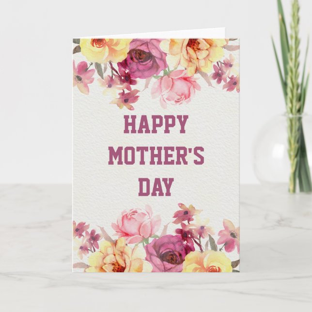 Flowers in Bloom Mother's Day Card (Front)