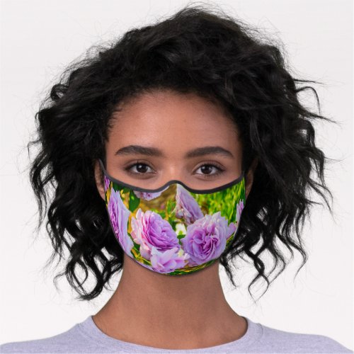 Flowers in bloom premium face mask