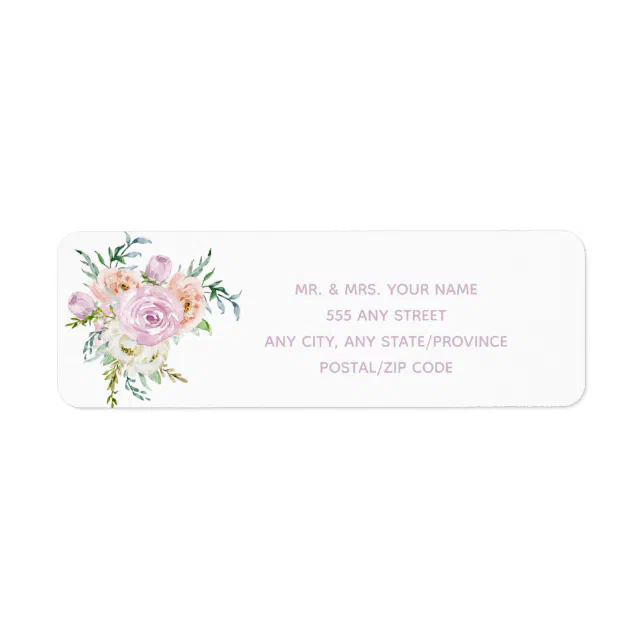 Flowers In Bloom - Return Address Label | Zazzle