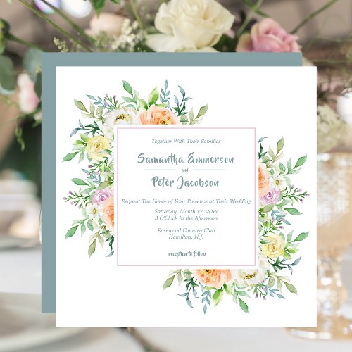 Flowers in Bloom _ Wedding Invitation