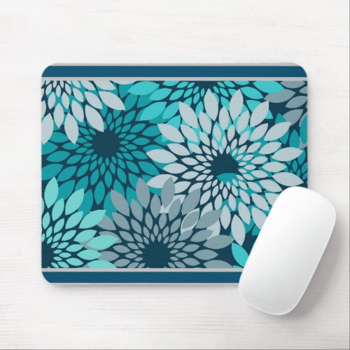 Flowers in blue  mouse pad