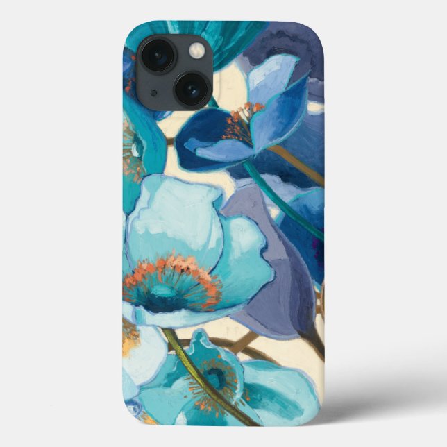 Flowers in Different Shades of Purple and Blue Case-Mate iPhone Case (Back)