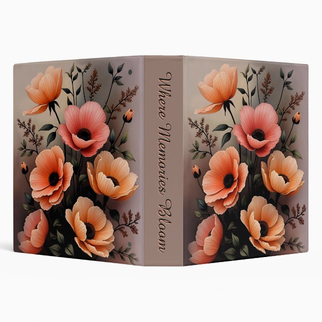 flowers in dusk 3 ring binder (Background)