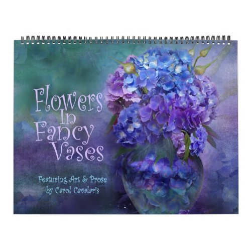 Flowers In Fancy Vases Art Calendar
